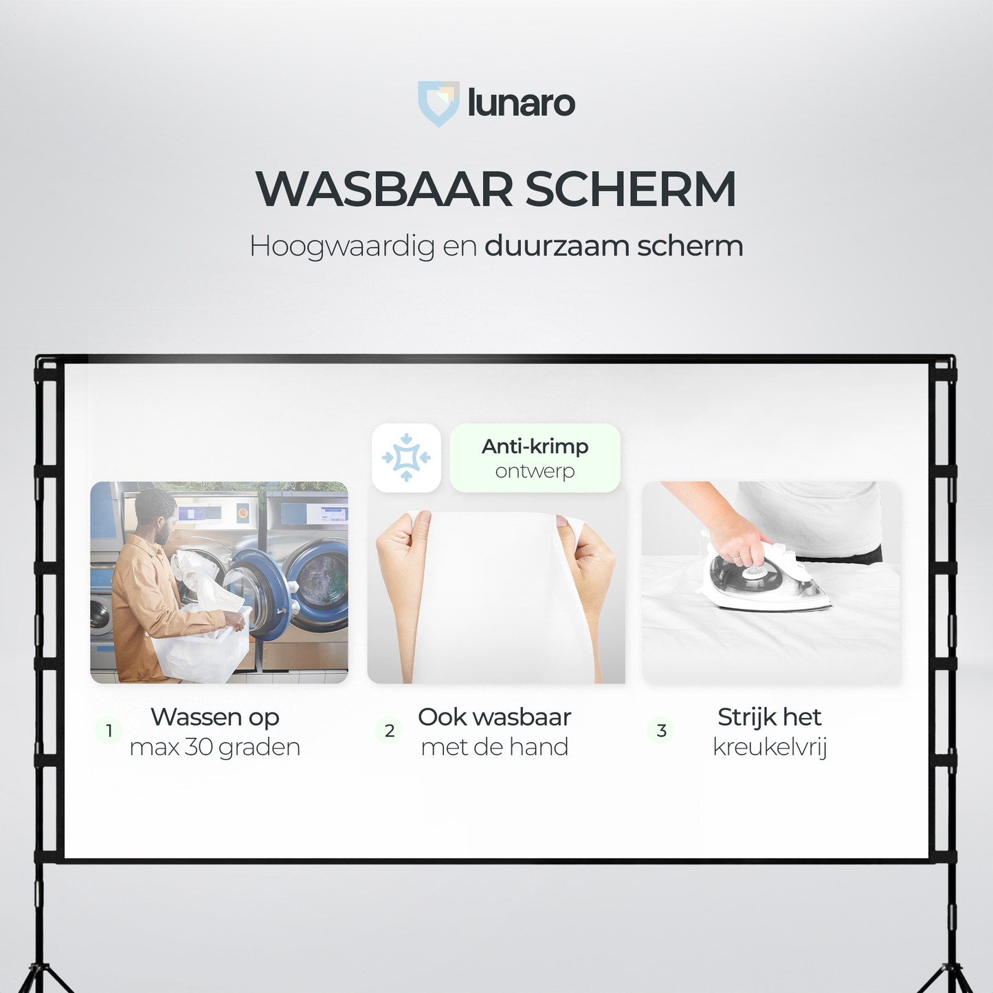 Lunaro Projectiescherm met statief
