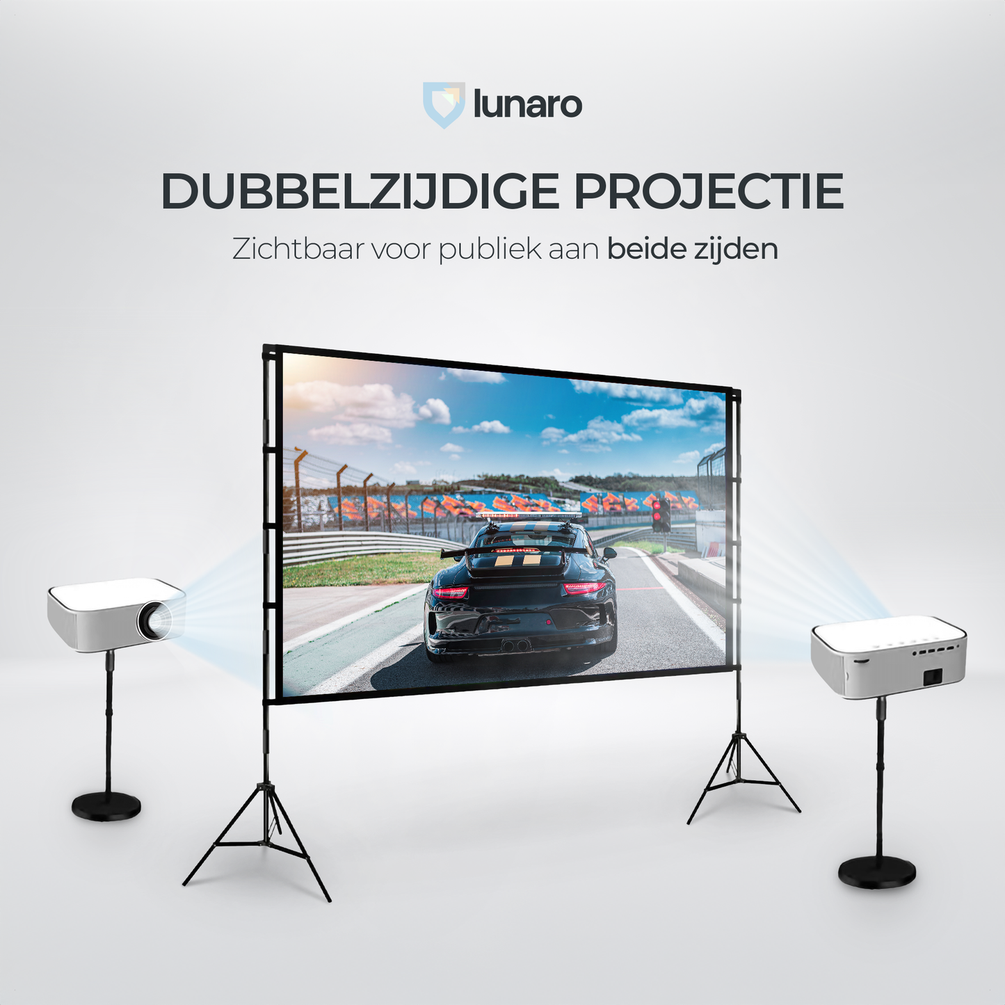 Lunaro Projectiescherm met statief