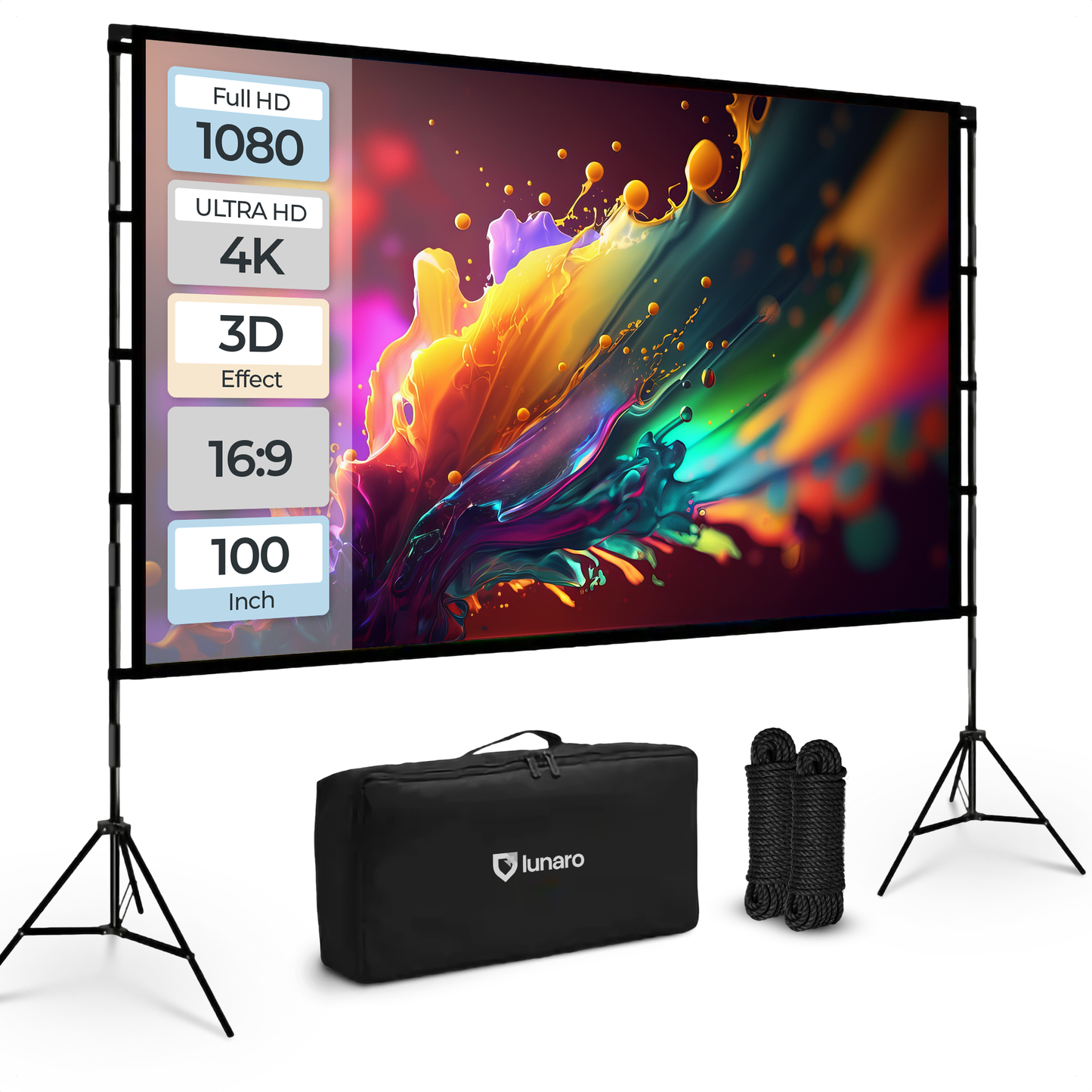 Lunaro Projectiescherm met statief