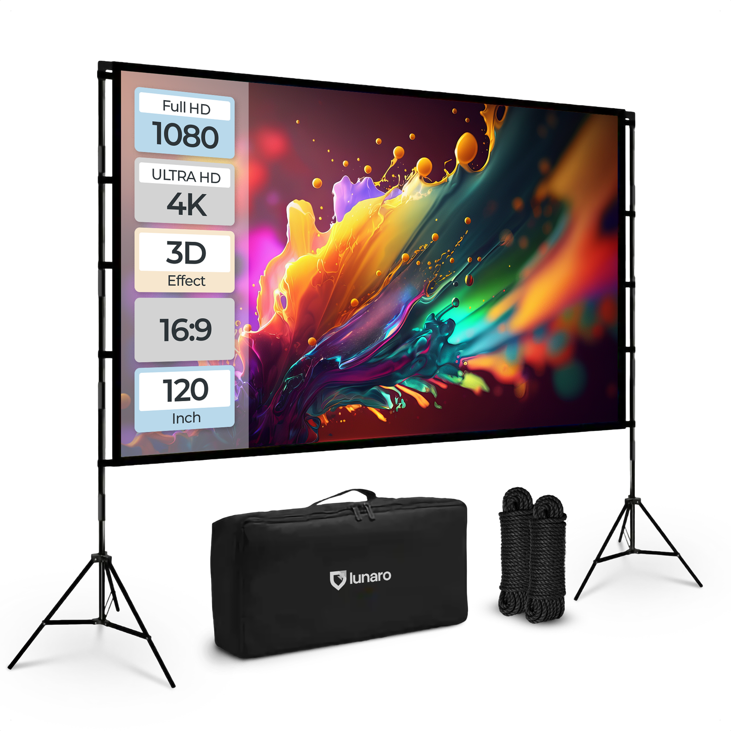 Lunaro Projectiescherm met statief